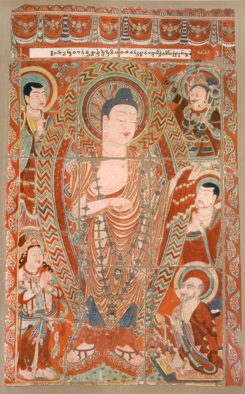 Facsimile of Cave Temple Paintings Now in the Koeniglichen Museum, Berlin, Late 19th-Early 20th Century by German School