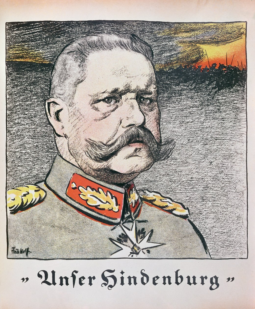 Field Marshal Paul Von Hindenburg (1857-1934) 1914 by German School