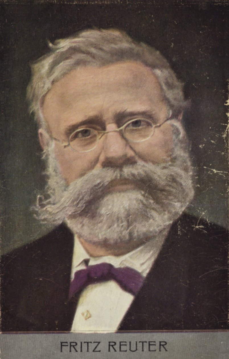 Fritz Reuter (1810-1874) by German School