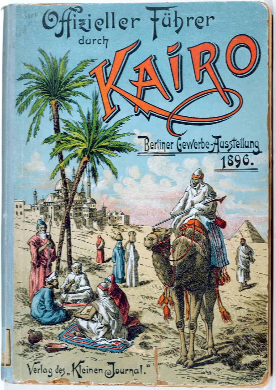 Front cover of a German guidebook for Cairo, 1896 by German School