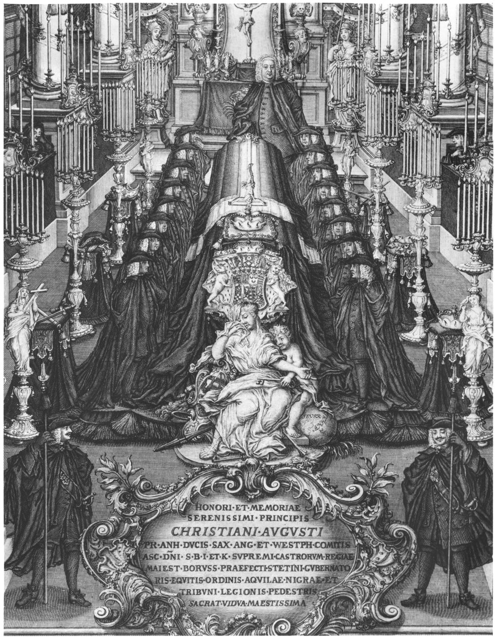 Funeral of a Prince of Saxony, early 18th century by German School