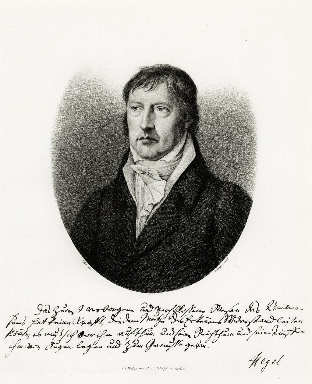 Georg Wilhelm Friedrich Hegel (phototype) by German School