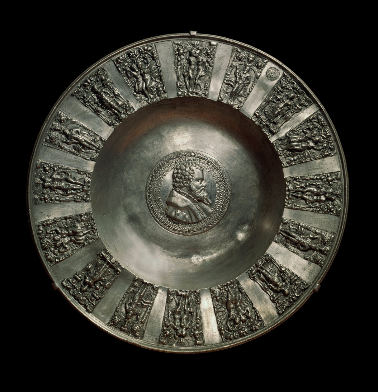 German Art: Tin Saxon Dish Around 1560 by German School