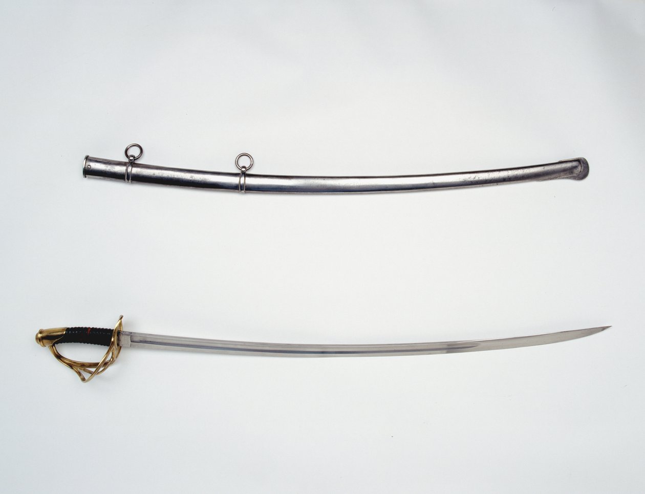 German cavalry sword and scabbard, Orange Free State Artillery, South Africa by German School