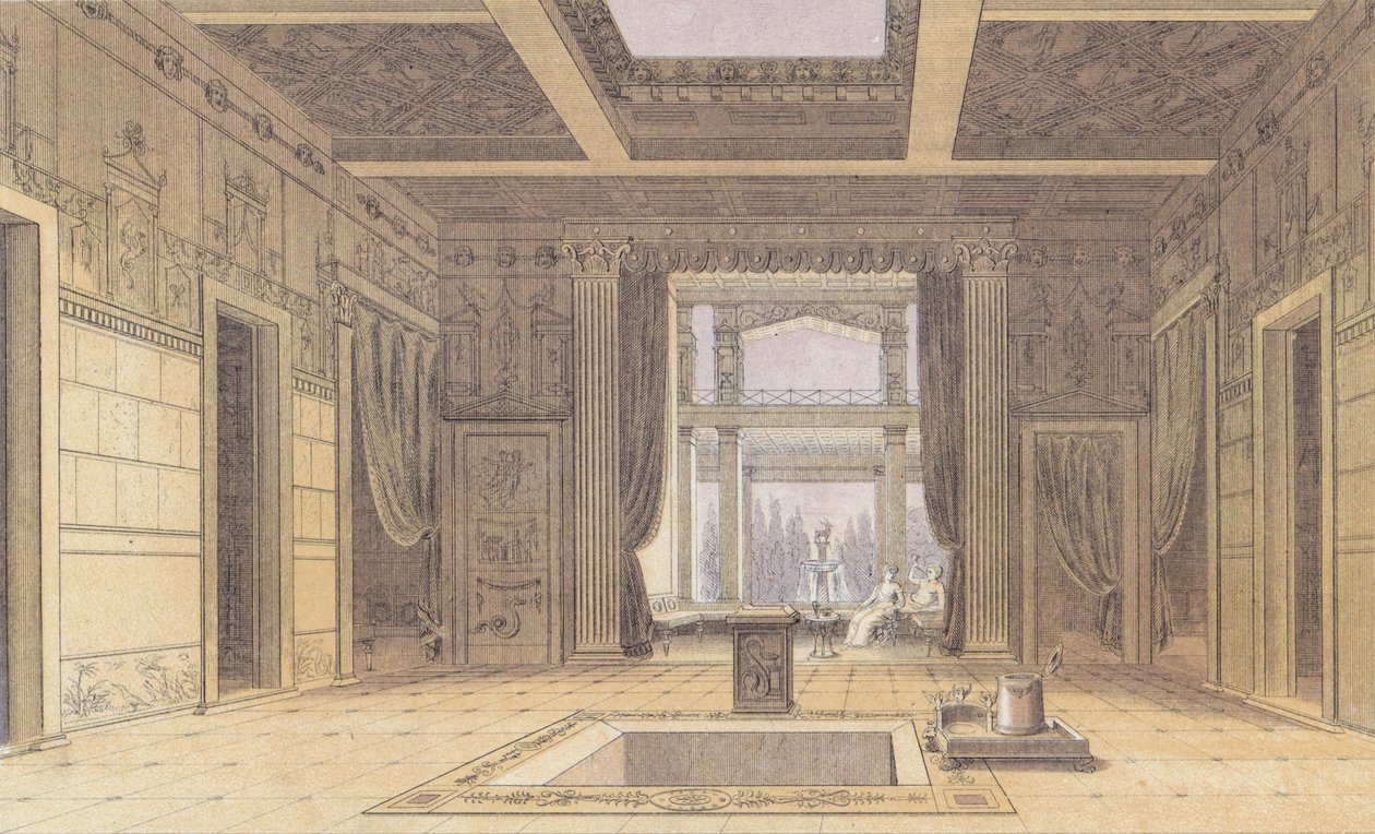 House of Sallust, Pompeii, Italy by German School