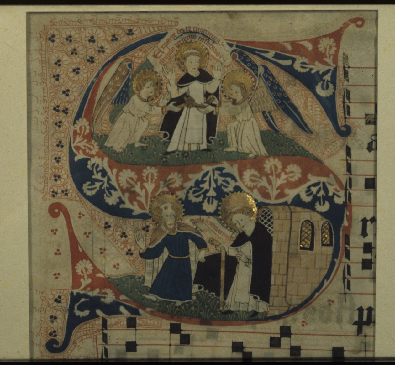 Illuminated Letter S From An Antiphon by German School