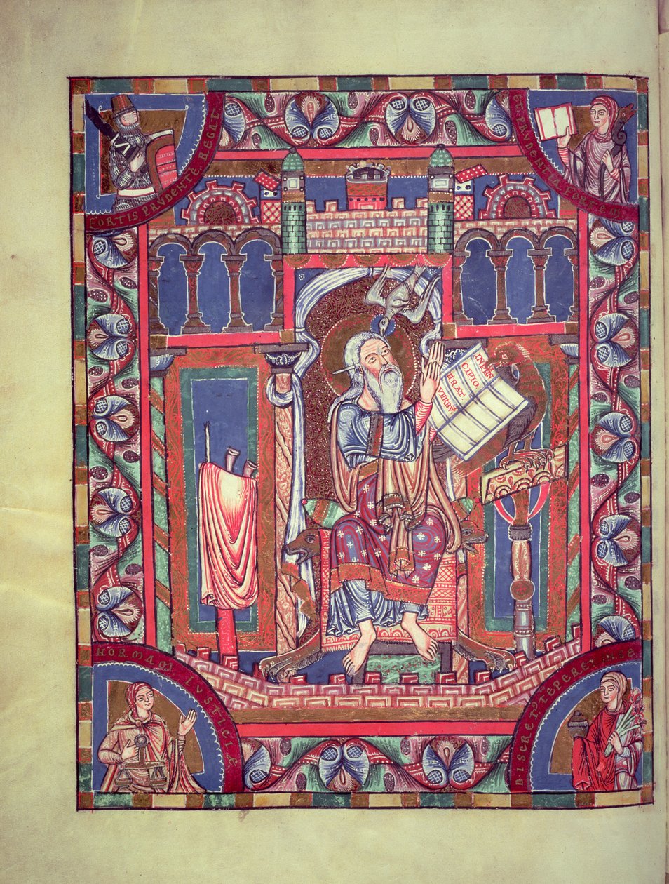 Illuminated Portrait Page of St. John, c.10th-11th century by German School