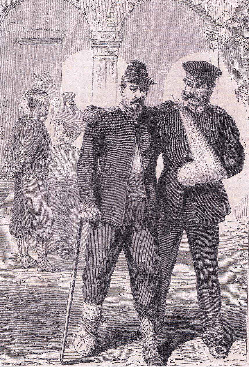 In the hospital, Cassells History of the War between France and Germany published by Cassell and Company Limited, c.1890 by German School