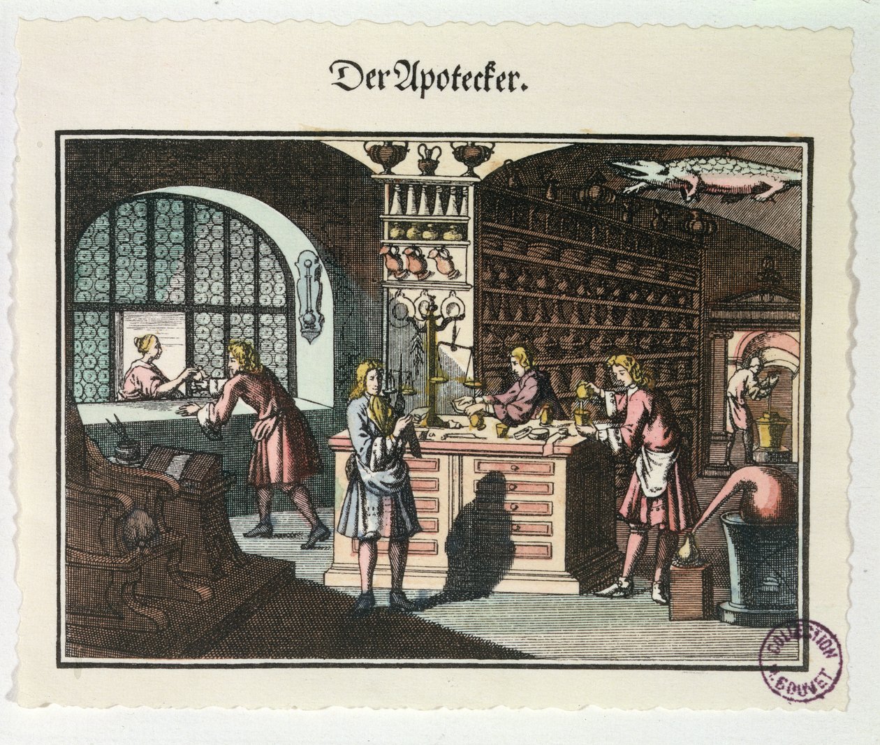 Interior of an Apothecary, c.1700 by German School