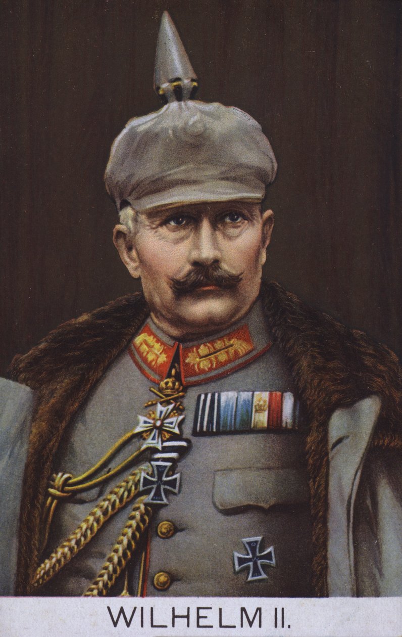 Kaiser Wilhelm II of Germany in Military Uniform by German School