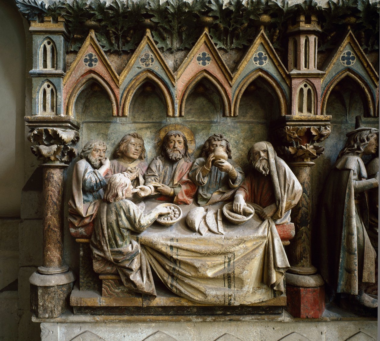 The Last Supper, High relief of the German school of the 13th century by German School