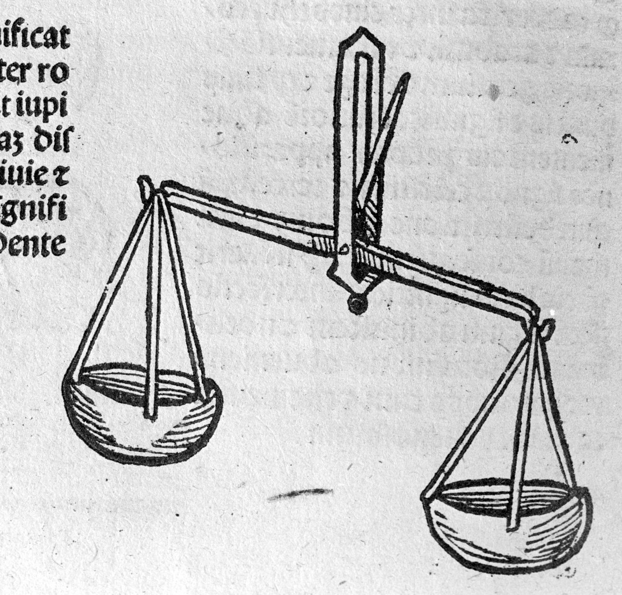 La Libra - in Treatise by Johannes Angeli De Magnisconnectionibue annorum revolutionibus ac eorum pefectionibus. Augsburg, Erhard Ratdolt by German School