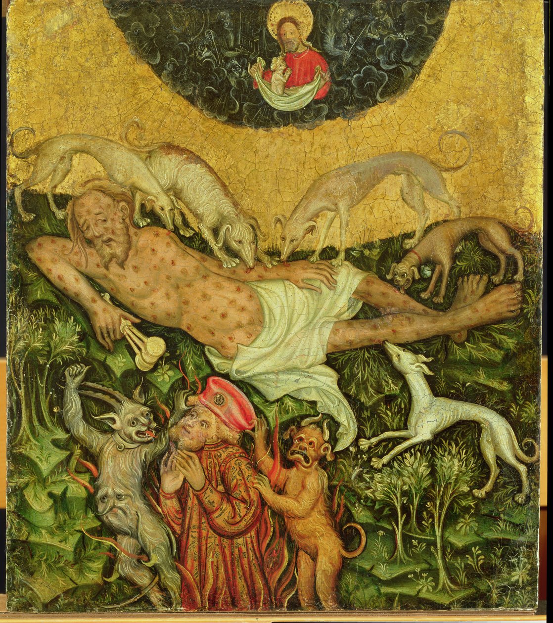 Lazarus and the Rich Man by German School