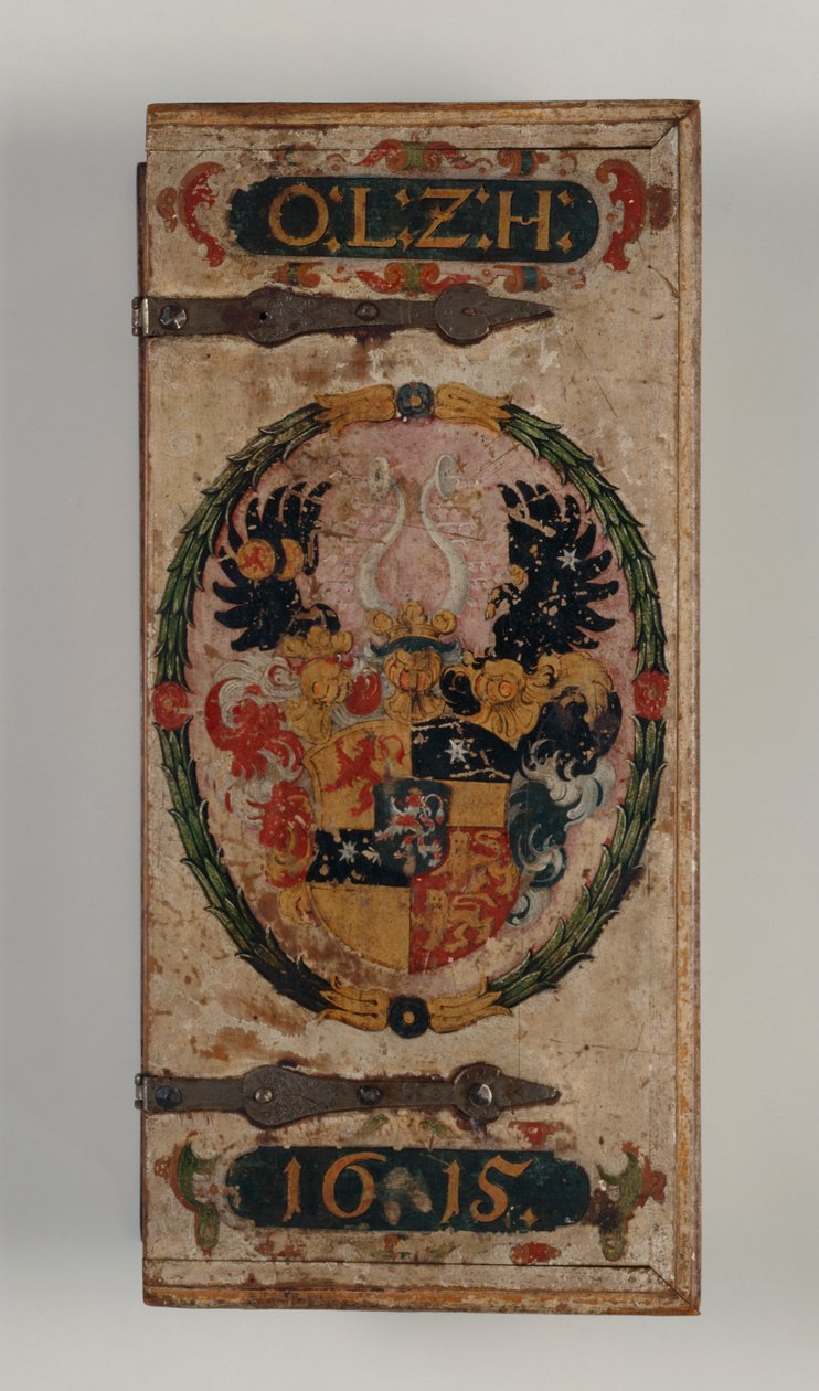 Lid of Crossbow bolts box belonging to Prince Otto von Hesse, 1615 by German School