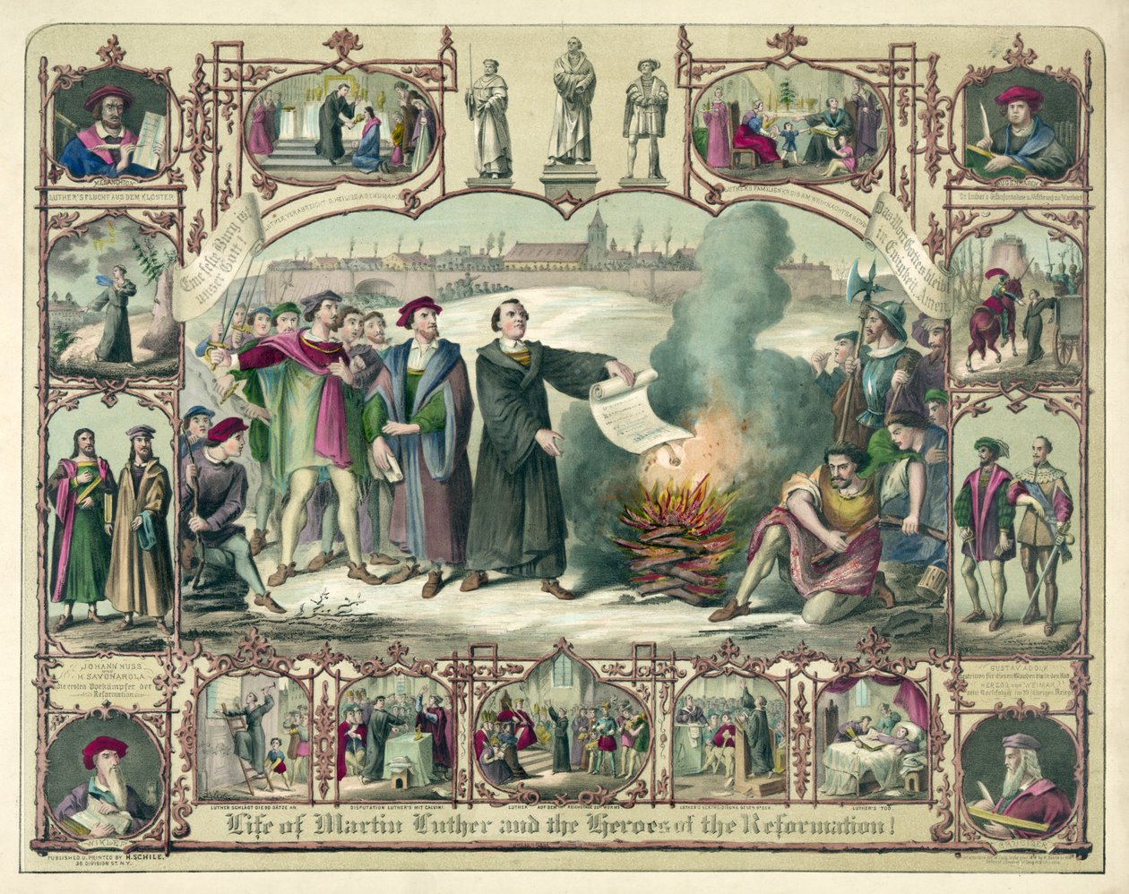 Life of Martin Luther and Heroes of the Reformation, pub. 1874 by German School