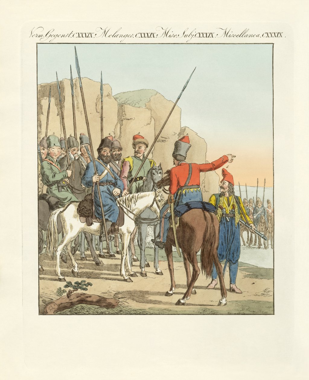 Light Russian irregular cavalry by German School