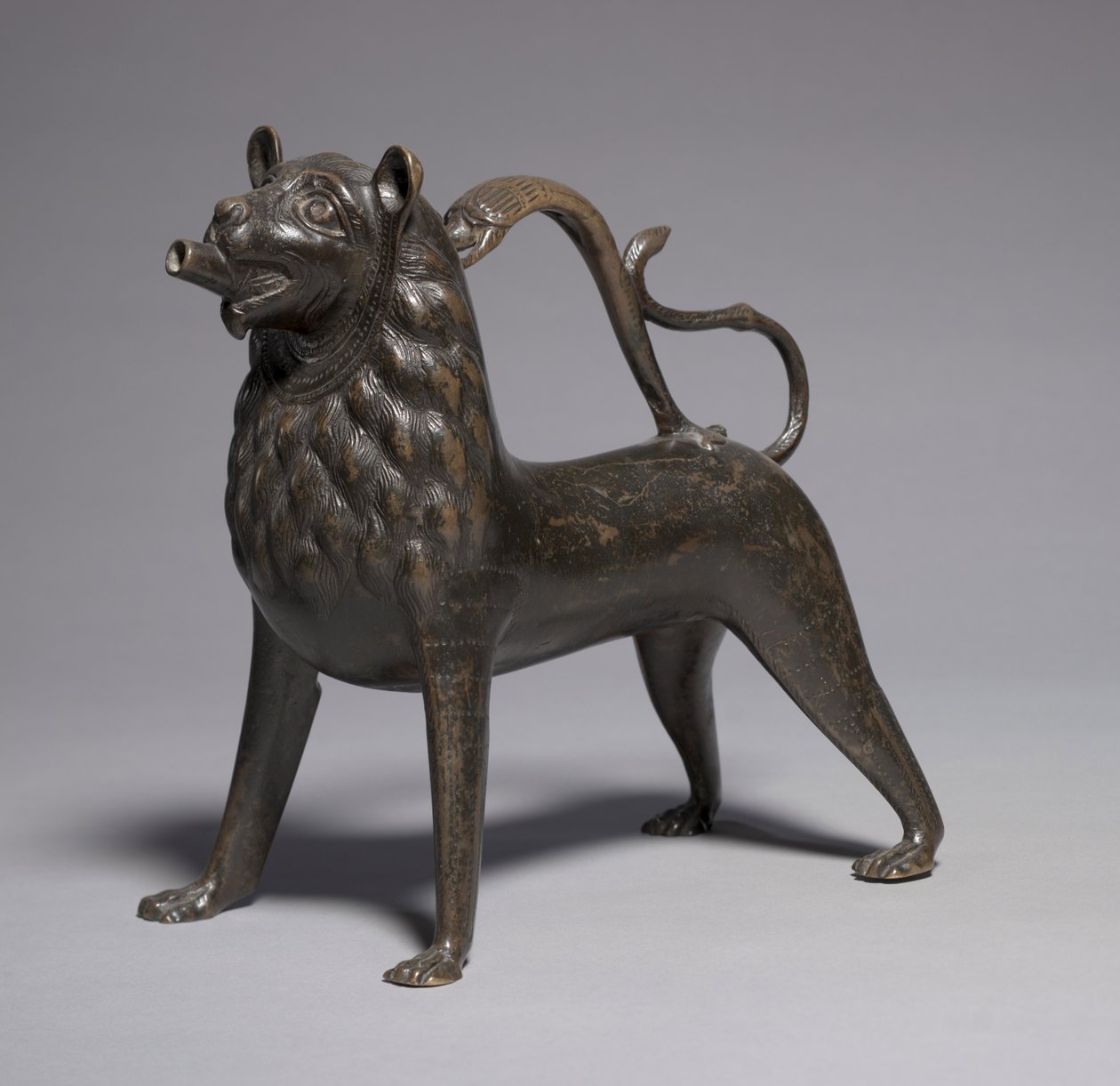 Lion Aquamanile, 1200-50 by German School