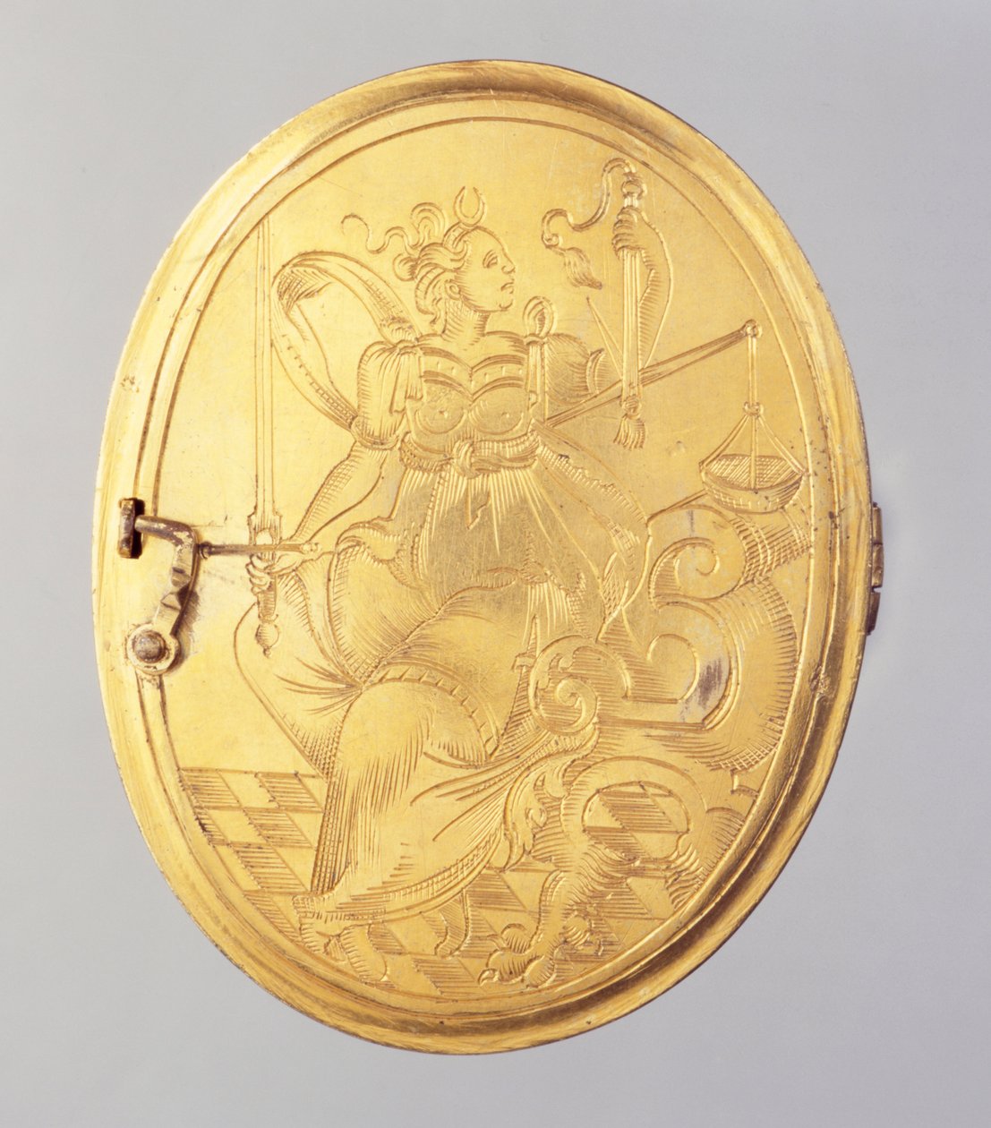 Locket containing wax miniature portrait of Landgrave Wilhelm IV by German School