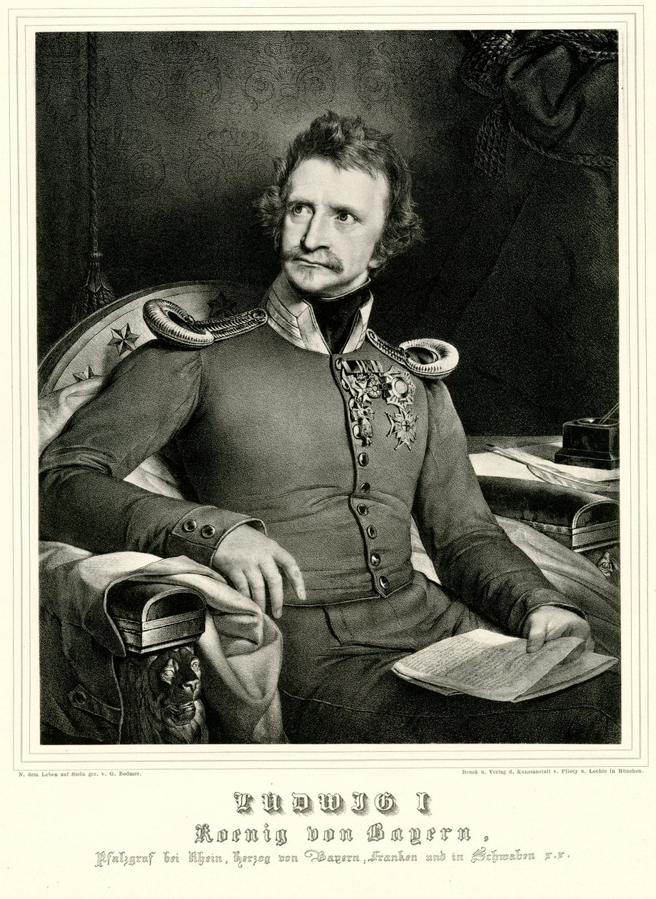 Ludwig I., 1884-90 by German School