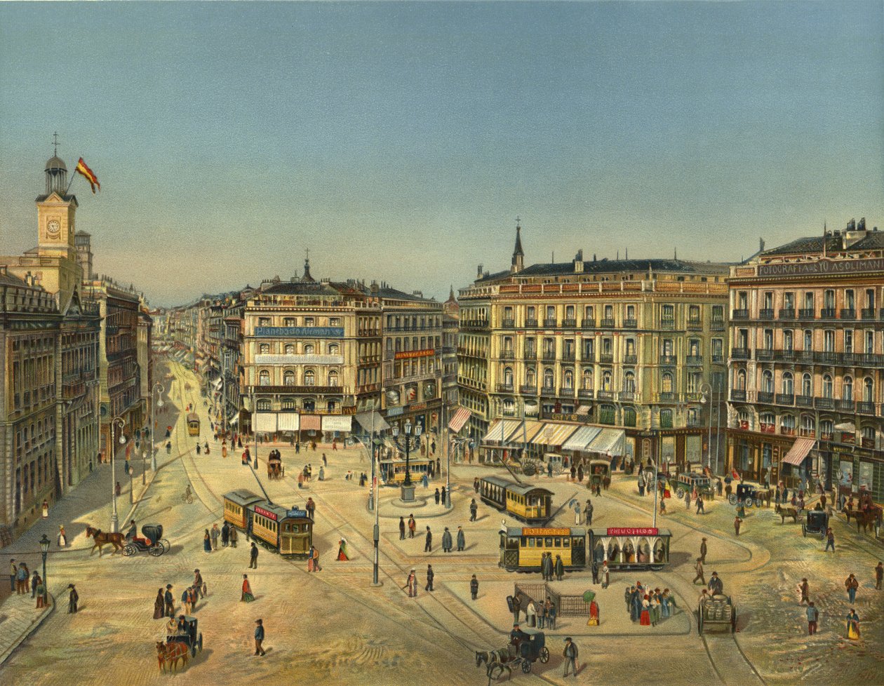 Madrid, Puerta Del Sol by German School