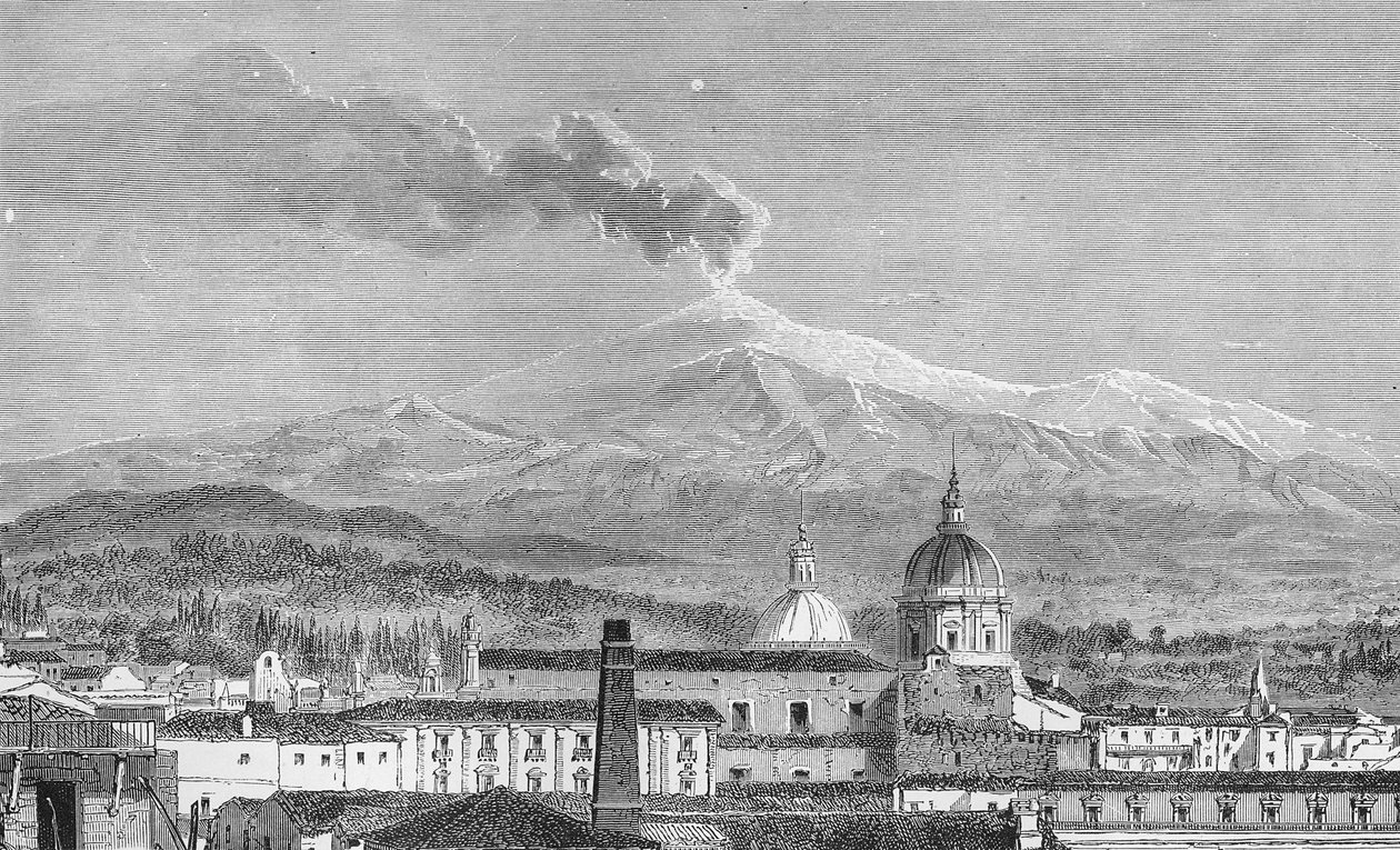 Mount Etna, from Catania by German School