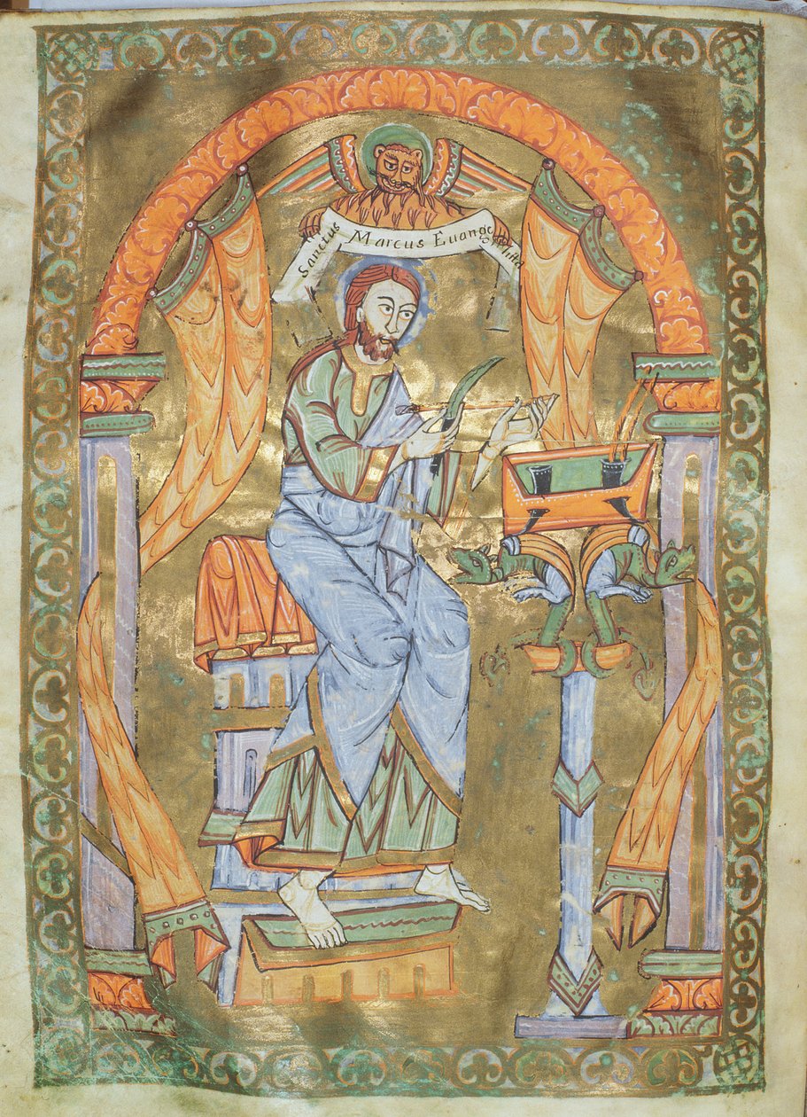St. Mark the Evangelist, from The Evangeliarium of the Cathedral of Plock by German School