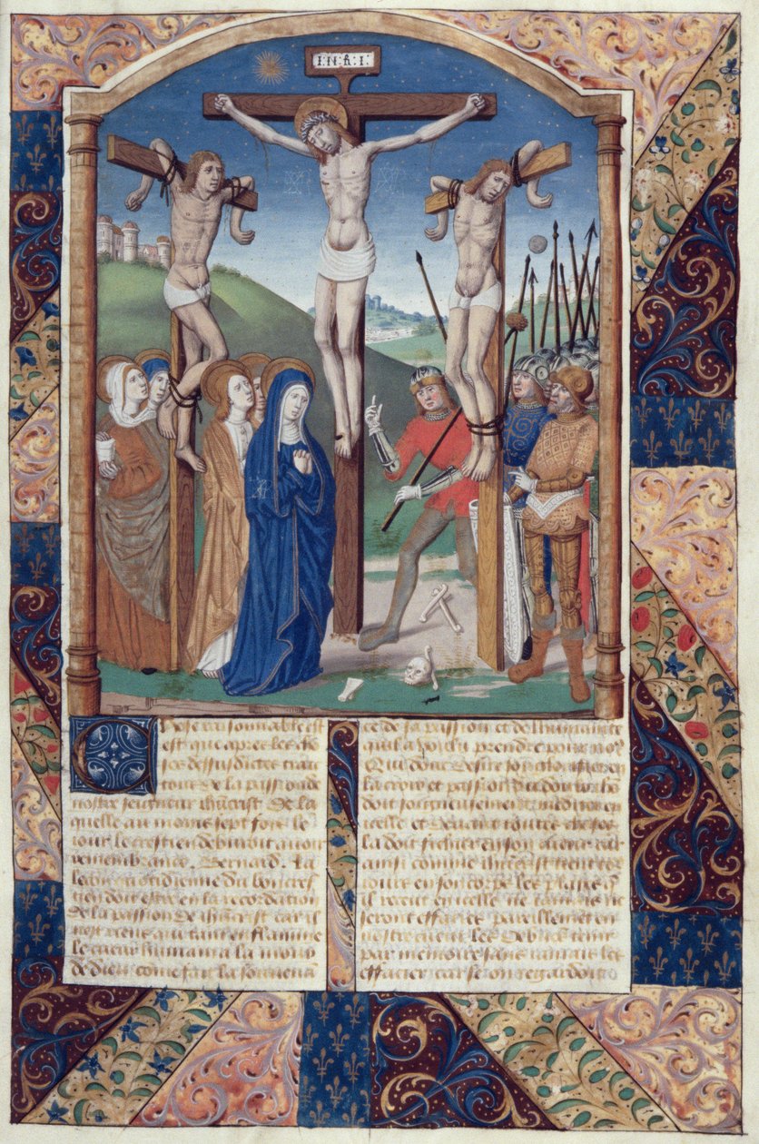 Crucifixion, from Vita Christi, by Ludolf of Saxony, c.1300-7778 by German School