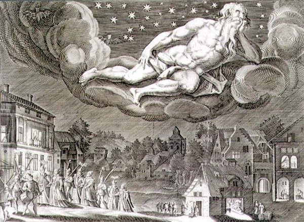 Night (engraving) by German School