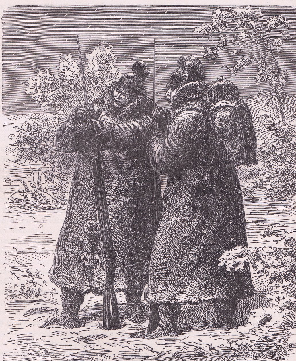 Outpost in the Snow by German School