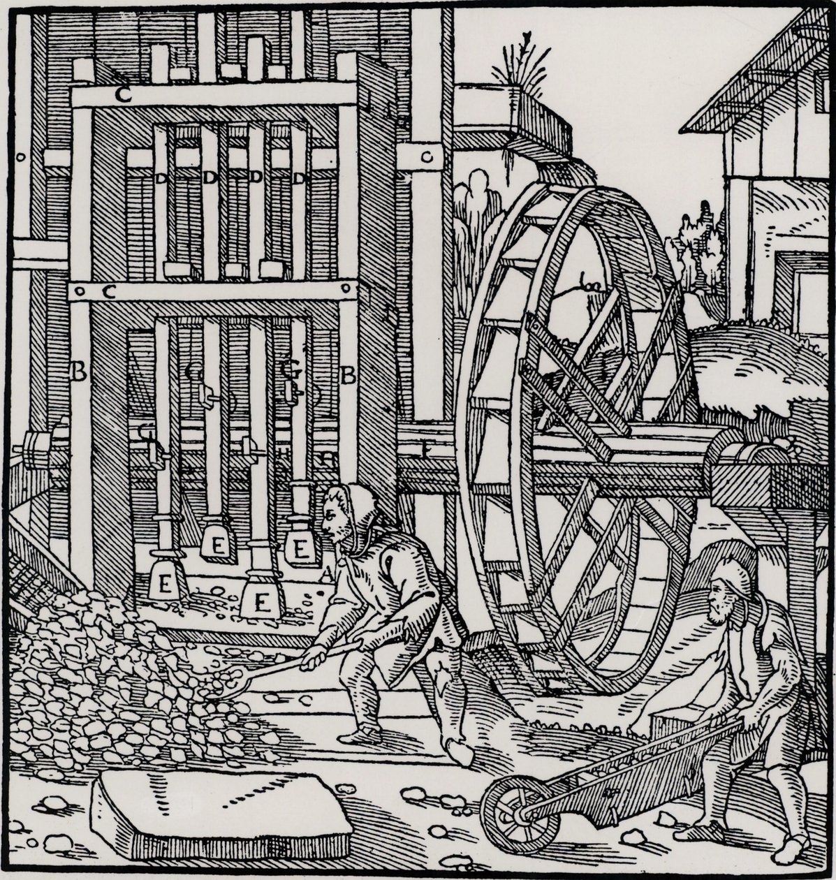 Overshot Water Wheel, from 