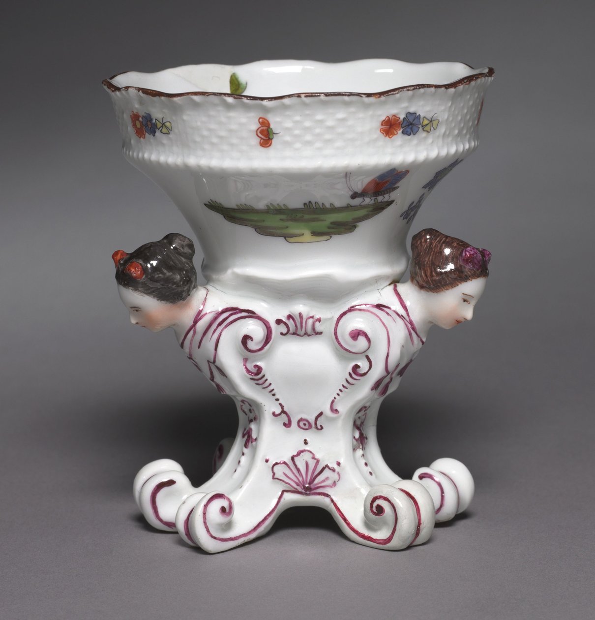 Pair of Salts from the Sulkowsky Service, manufacturer Meissen Porcelain Factory, Germany, 1735-1756 by German School