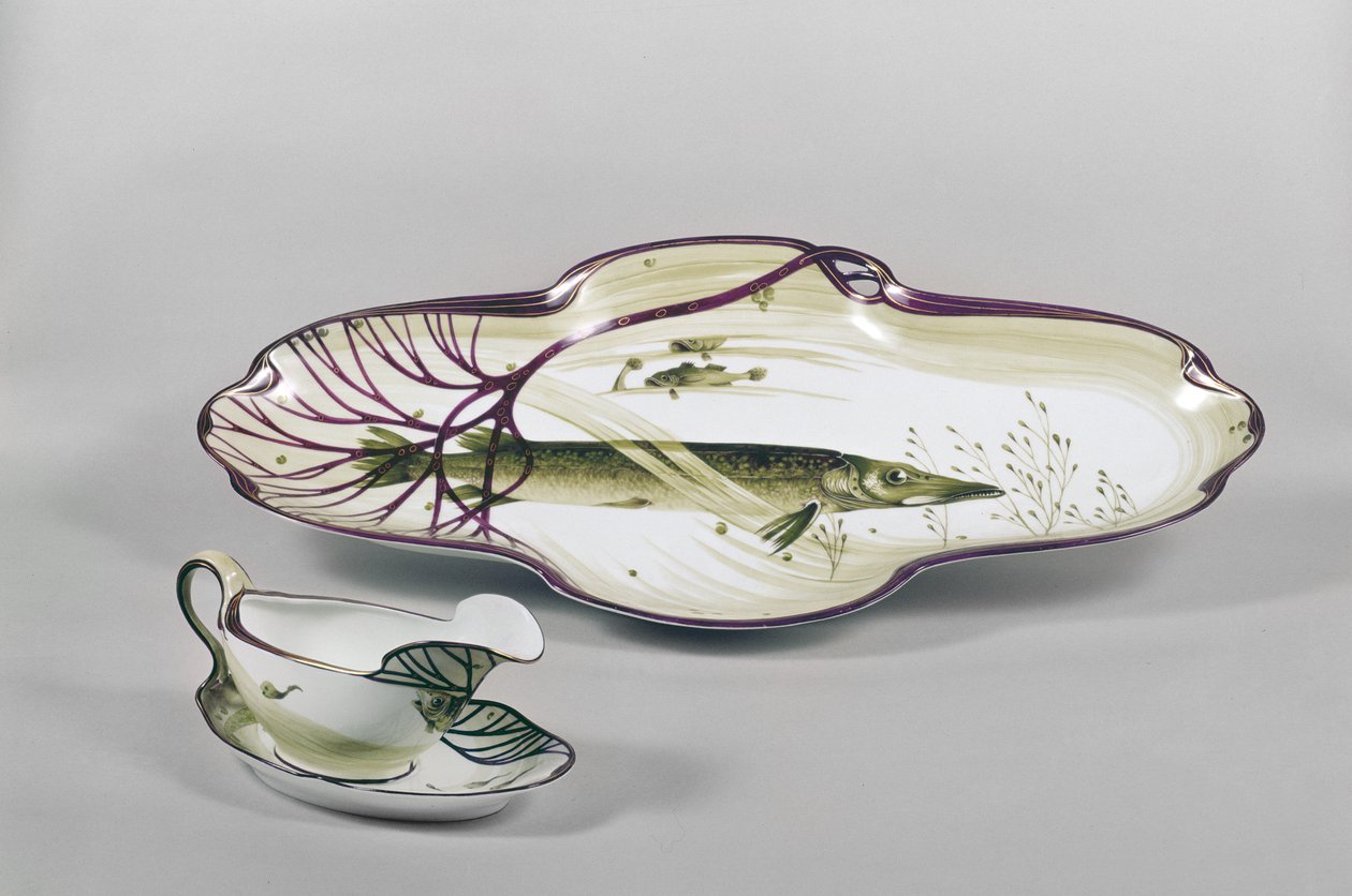 Part of a porcelain dinner service, by H. Gradl and L. Levallois, Nymphenburg, 1904-6 by German School