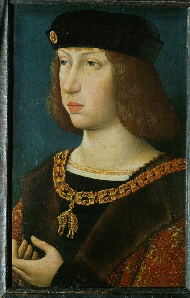 Philipp der Schoene, son of Maximilian I and Marie de Bourgogne by German School