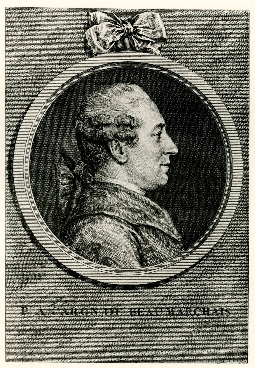 Pierre Augustin Caron de Beaumarchais by German School