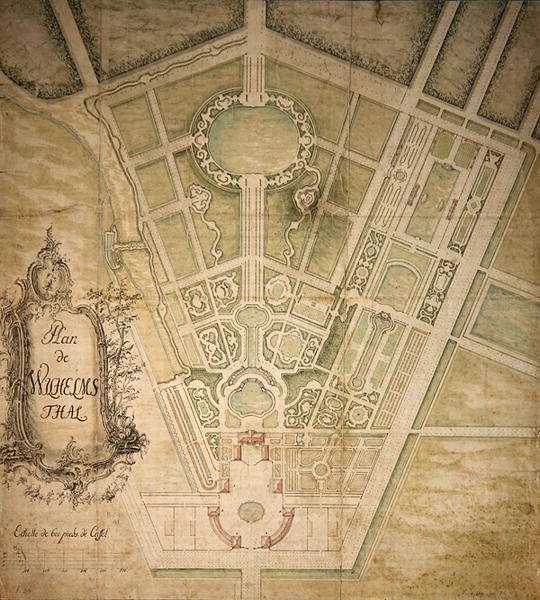 Plan of Wilhelmsthal by German School