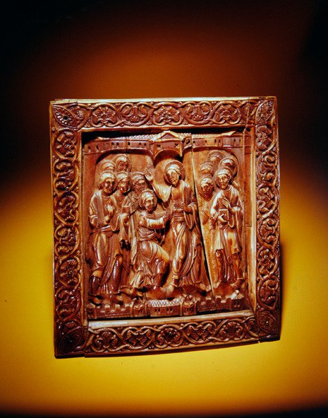 Plaque with Doubting Thomas by German School