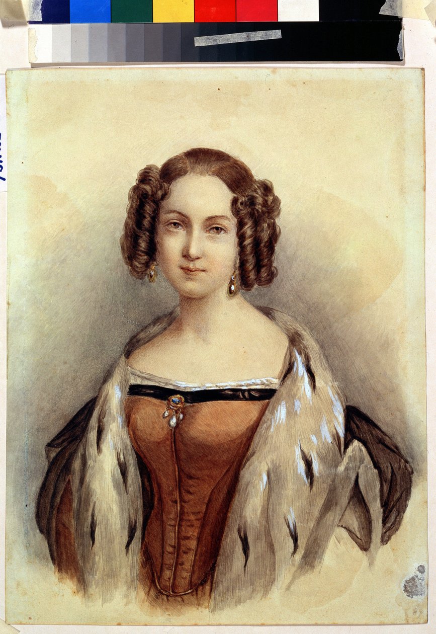 Portrait of Princess Marie of Hesse and the Rhine, Future Empress of Russia by German School