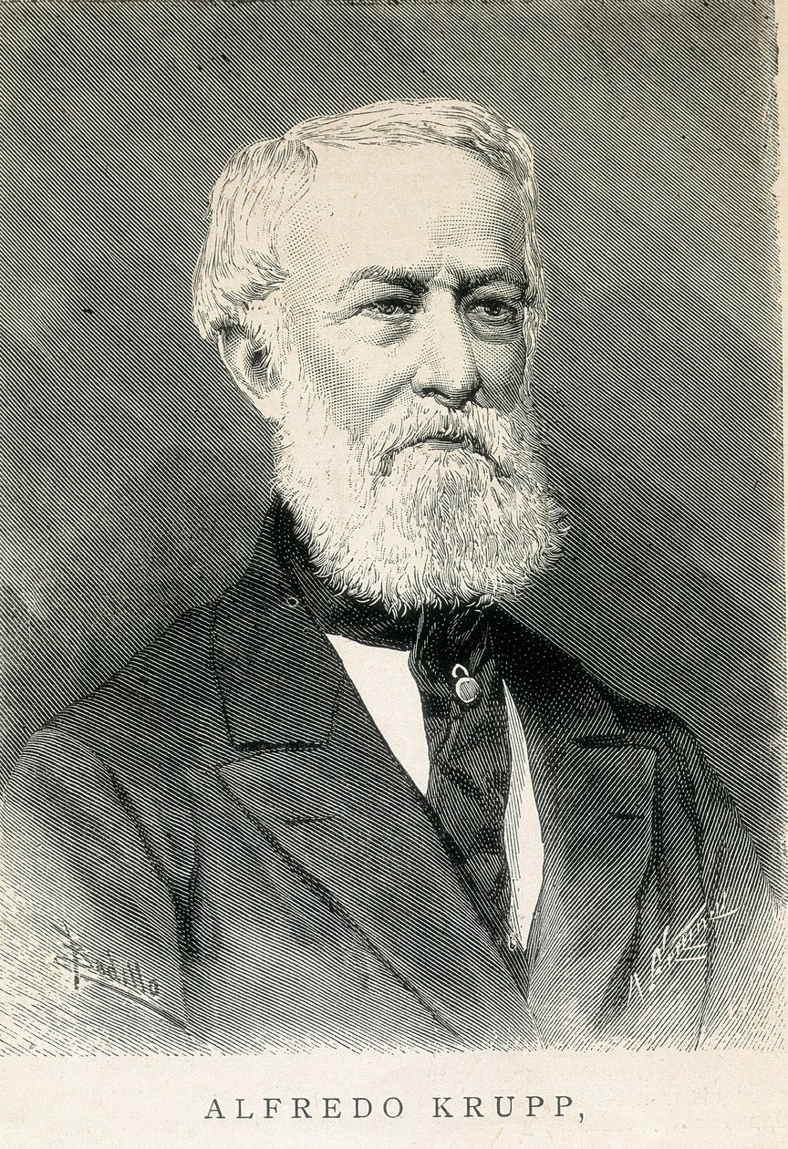 Portrait of Alfred KRUPP, German steel industrialist by German School