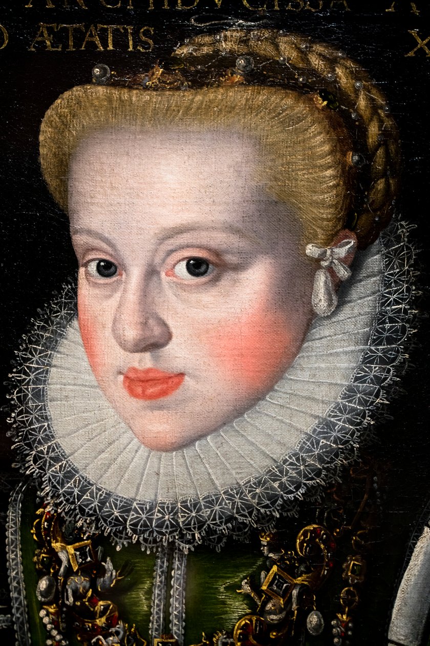 Portrait of Archduchess Anne of Austria (1573-1598), Age 18 by German School