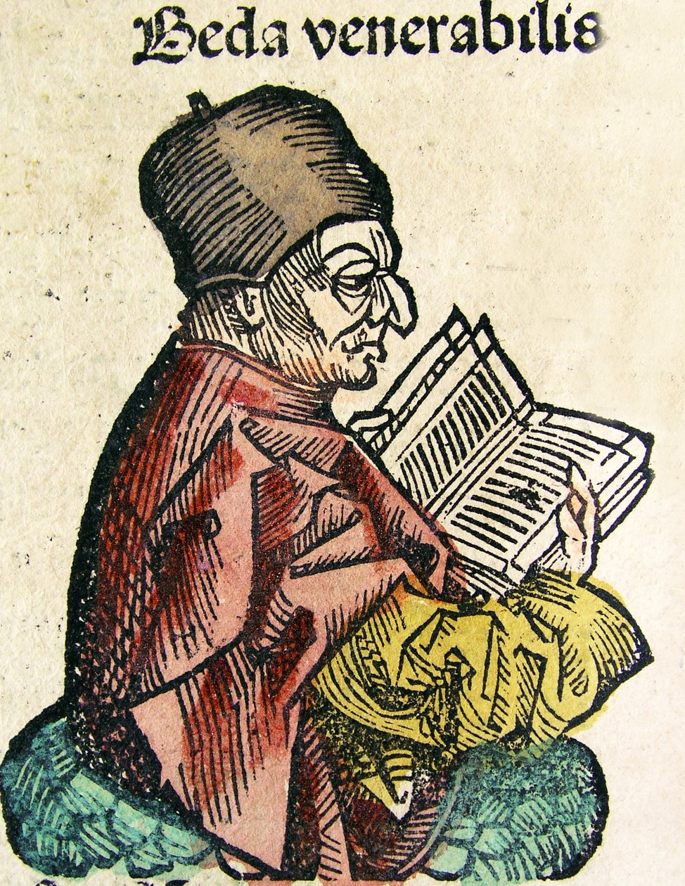 Portrait of Bede (673-735) by German School
