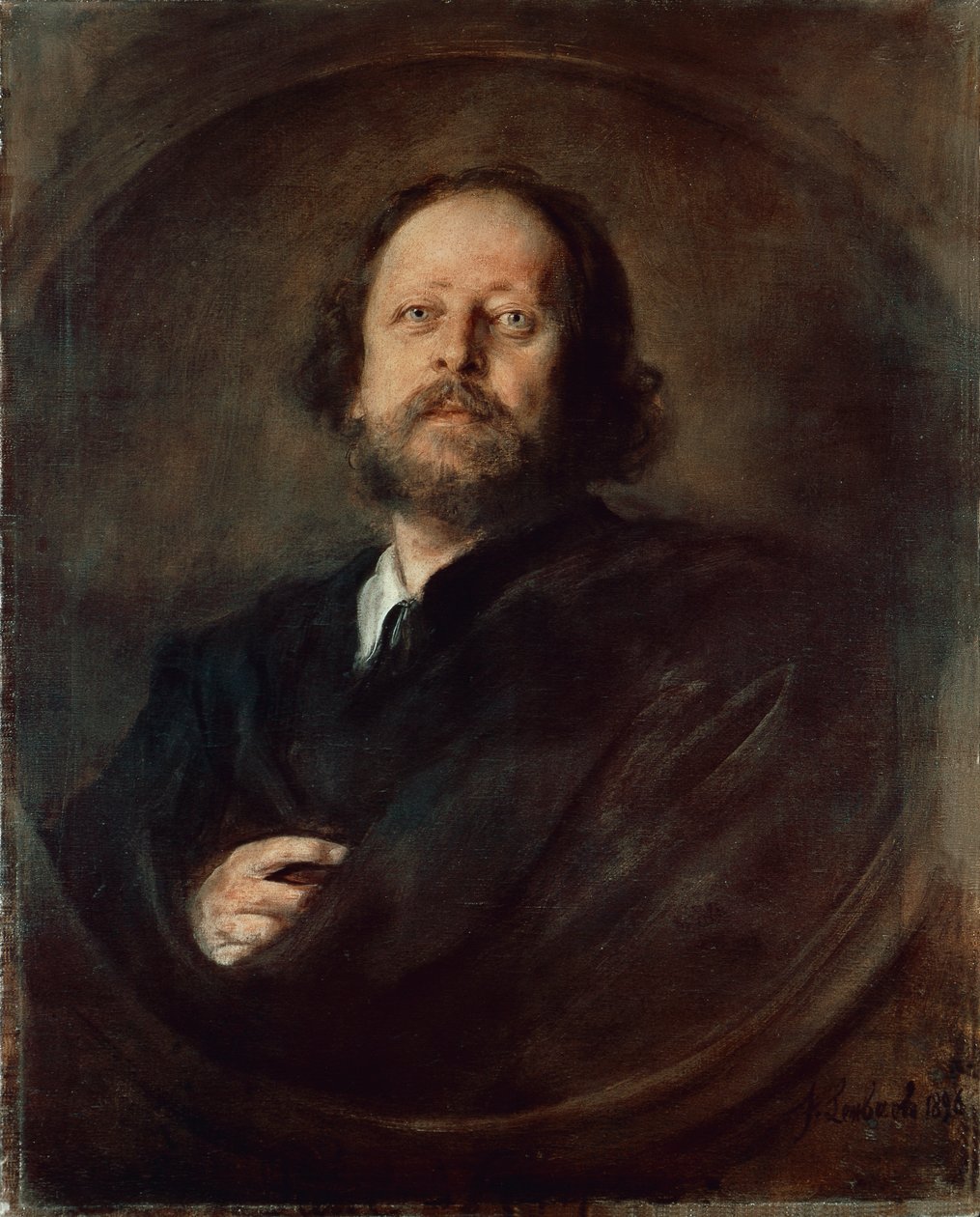 Portrait of German writer Paul Johann Ludwig von Heyse by German School