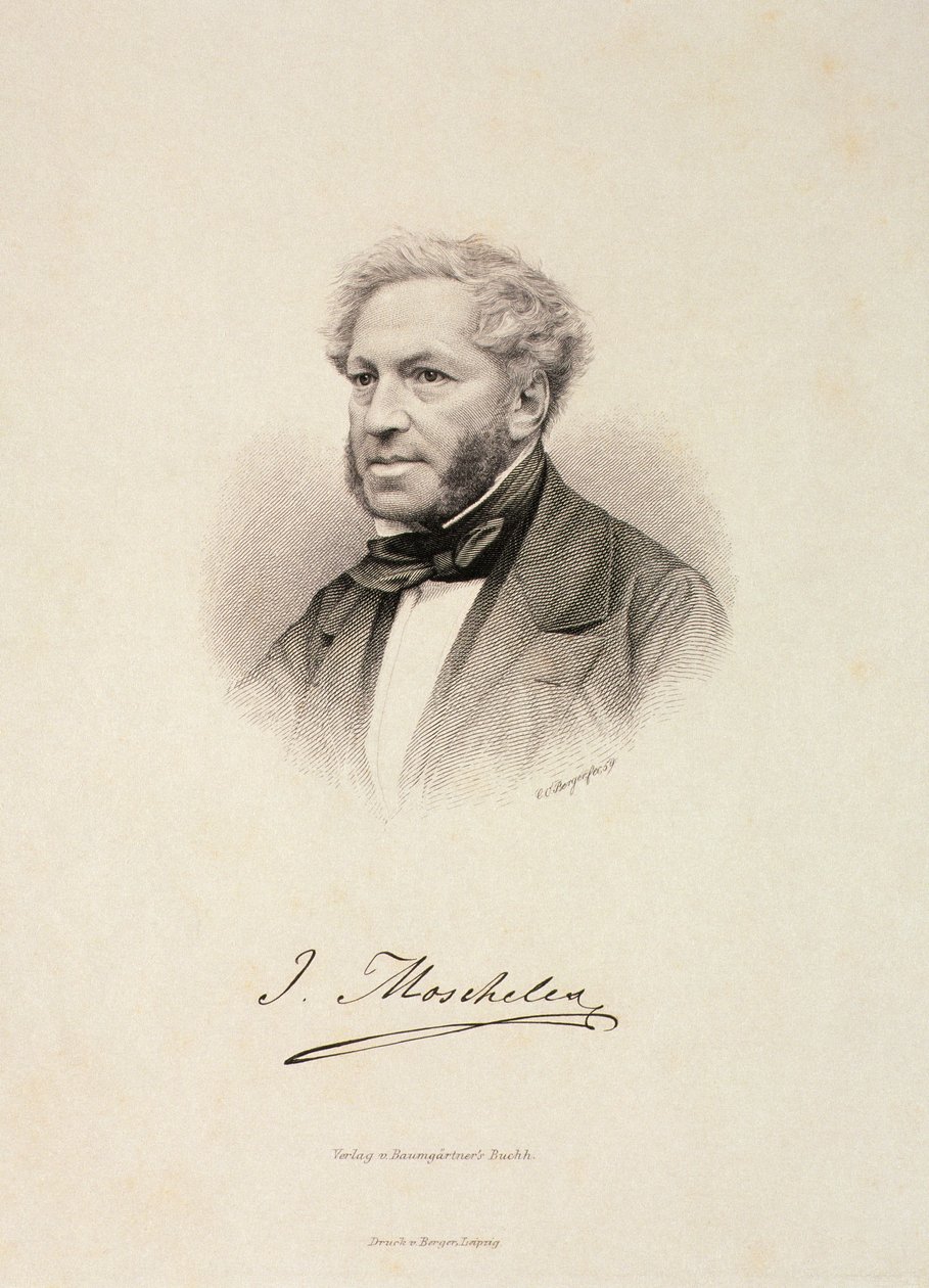 Portrait of Ignaz Moscheles (1794-1870) by German School