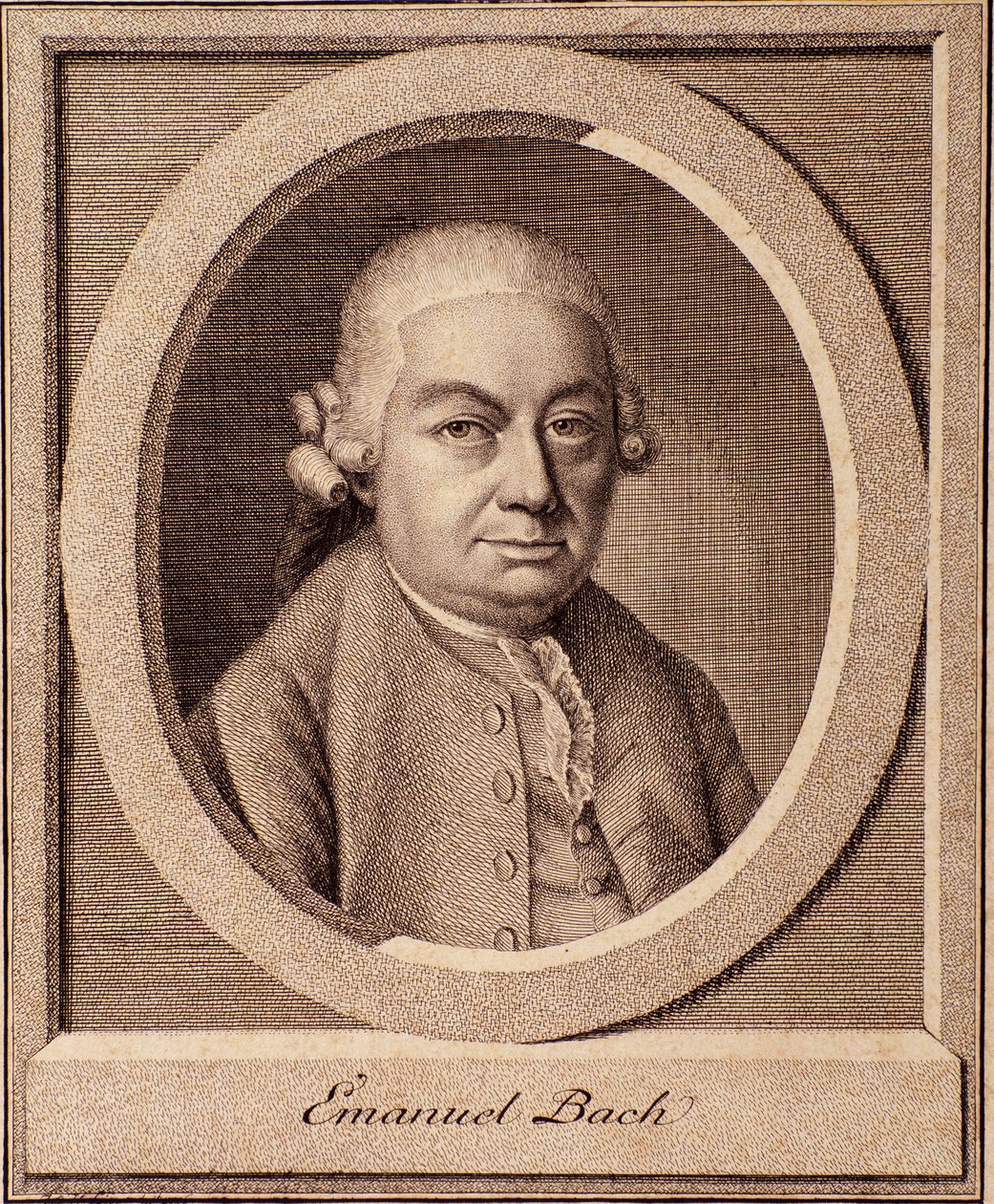 Portrait of Carl Philipp Emanuel Bach, German Composer, Son of Johan Sebastian Bach by German School