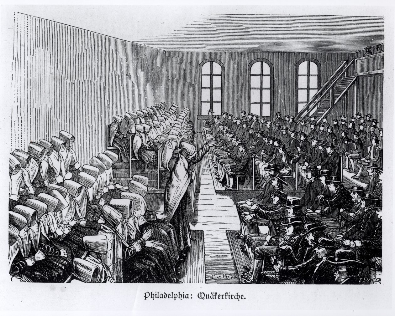 Quaker Meeting, Philadelphia, from 