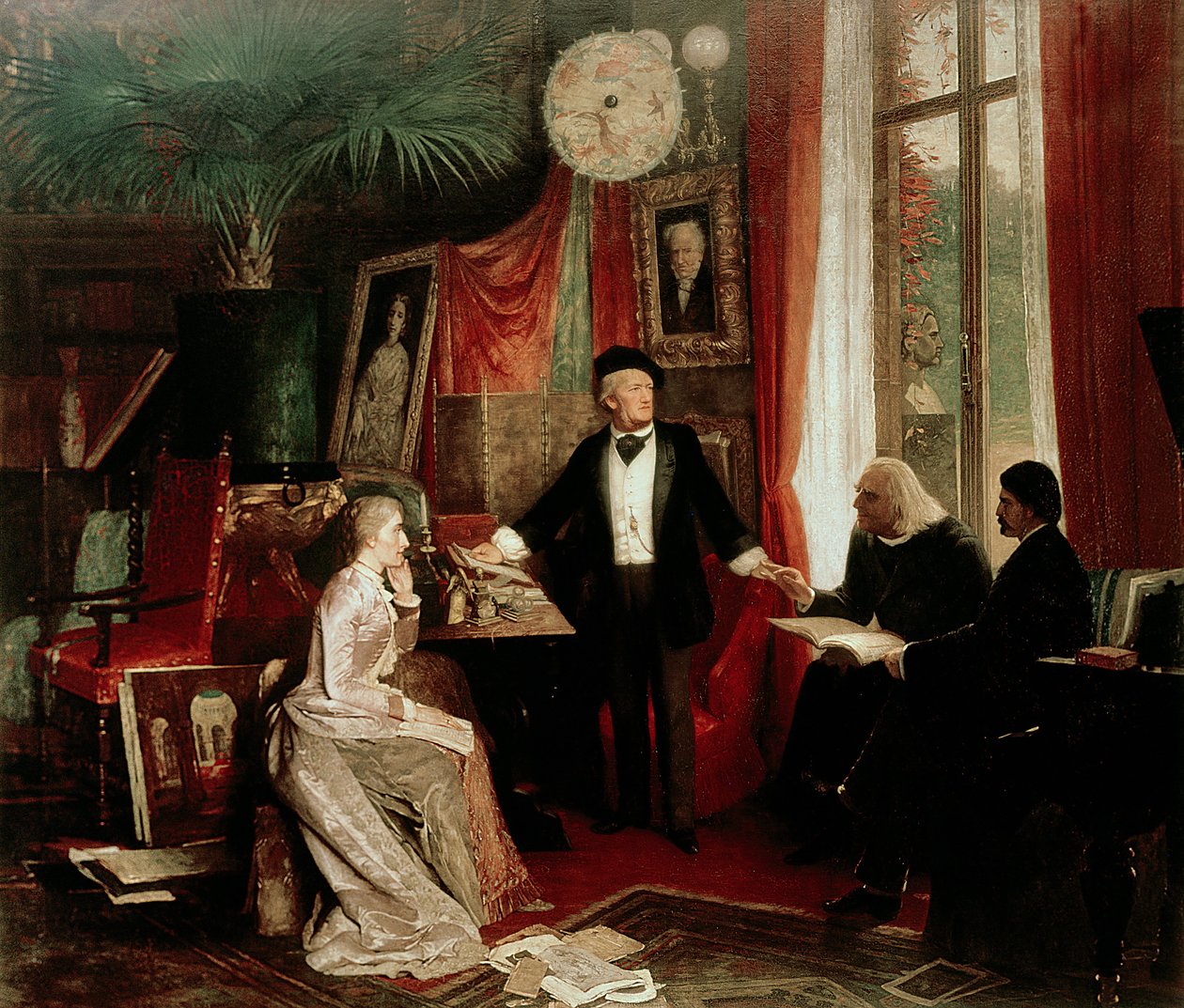Richard Wagner with Franz Liszt and Liszt
