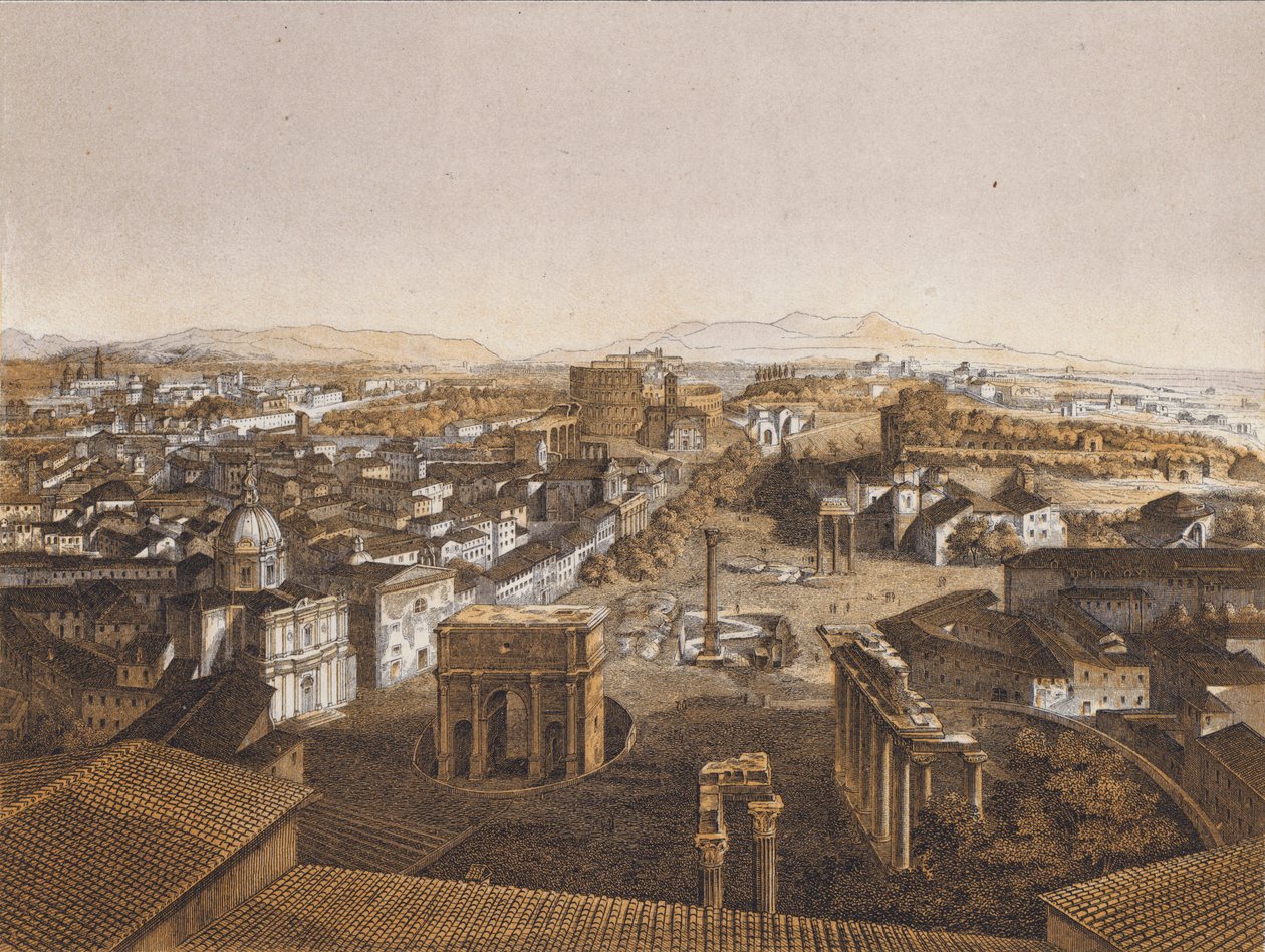 Rome from the Capitoline Hill by German School