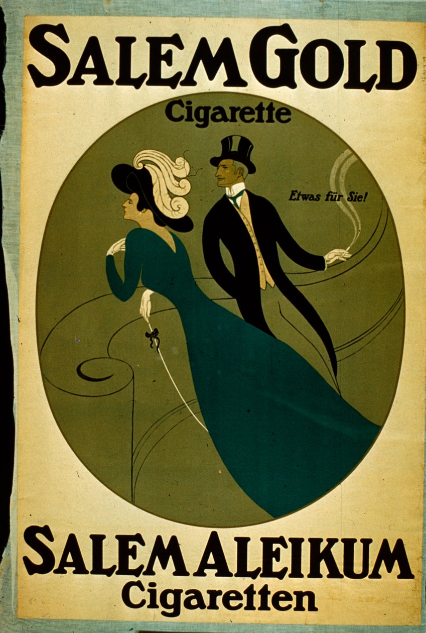 Salem Gold Cigarette Ad by German School