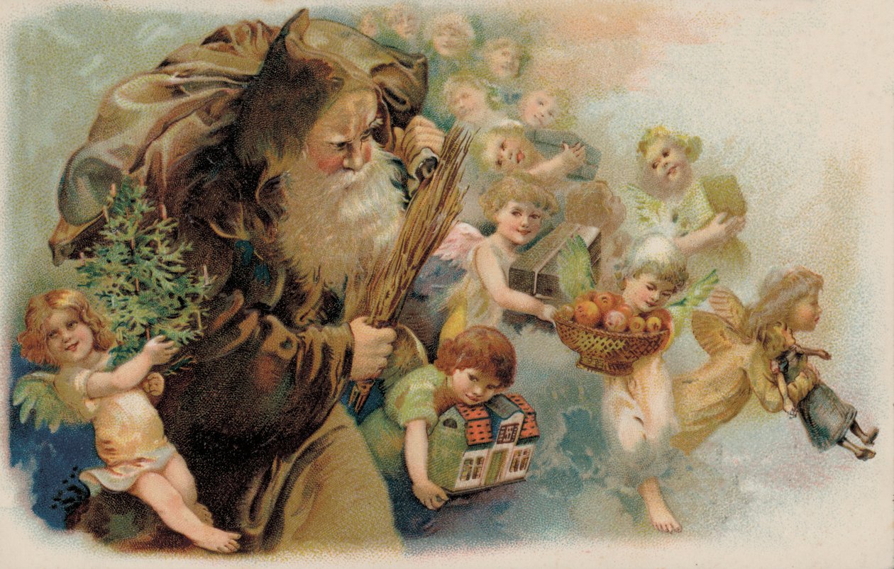 Santa Claus, Father Christmas by German School