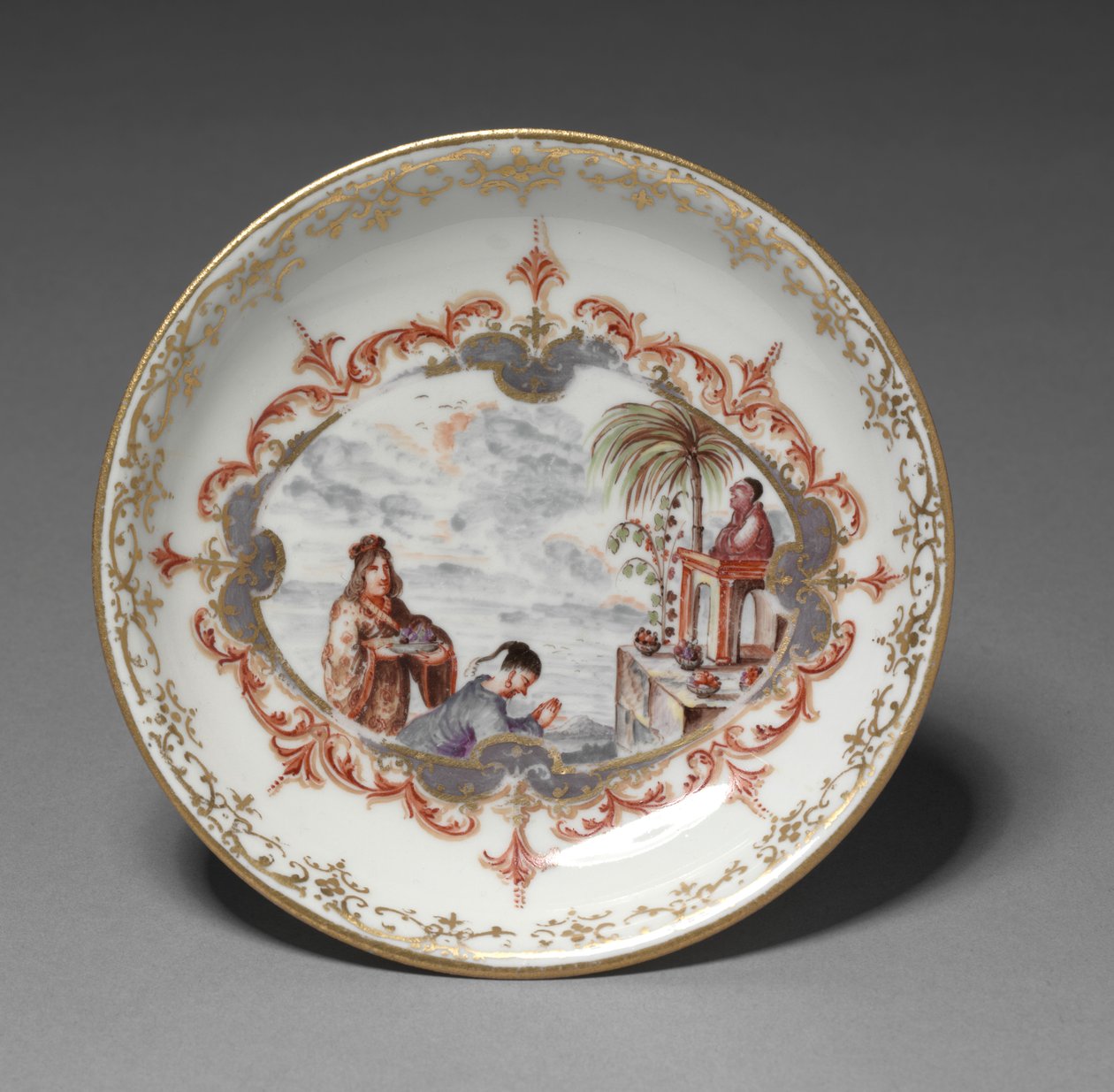 Saucer, manufacturer Meissen Porcelain Factory, Germany, c.1723 by German School