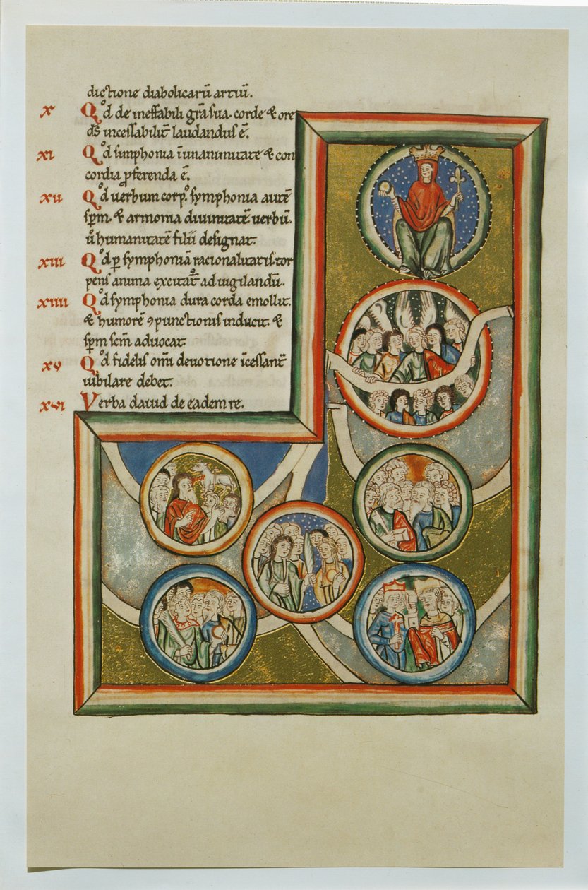 Scivias by the German nun and mystic Hildegard von Bingen by German School